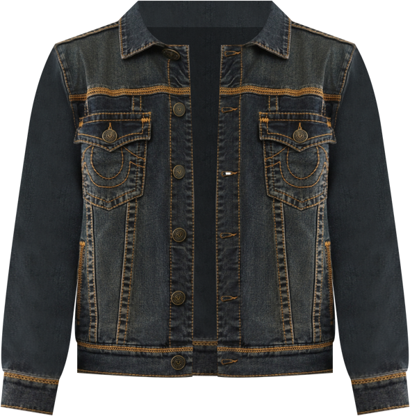 Men's Super Flatlock Stitch Trucker Jacket