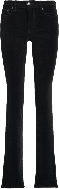 Petite Stretch Corduroy Mid-Rise Straight Pants