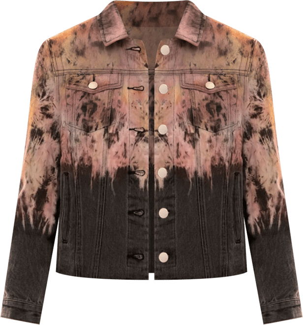 Women's Daria Tie-Dye Cropped Denim Trucker Jacket