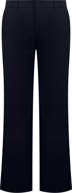 Women Yanin Navy Low-Rise Straight Leg Pants