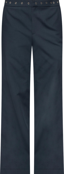 Womens Ayve Eyelet Waist Straight Leg Pants