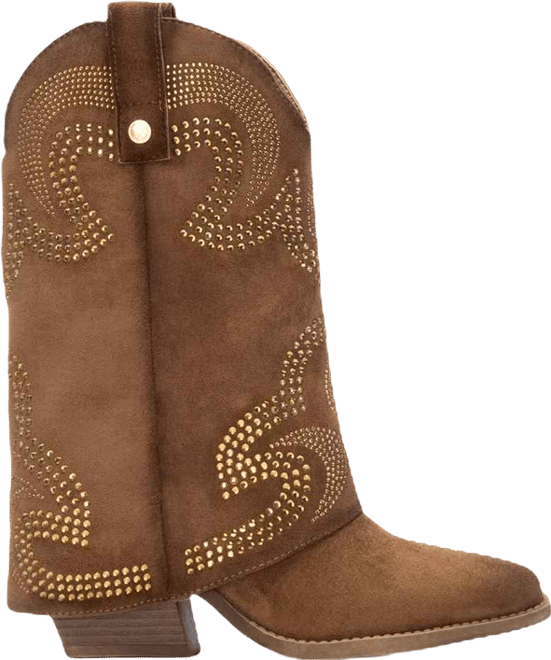 Women's Suede Foldover Booties By 