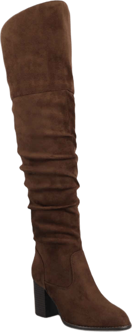 Women's Kaison Extra Wide Calf Stacked Heel Over The Knee Boots