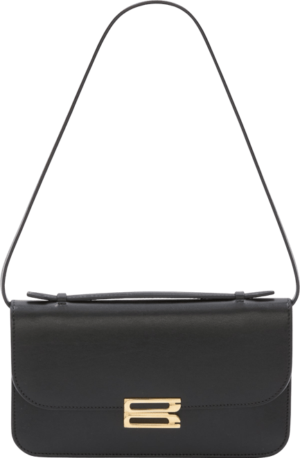 Dorian Pochette In Black Smooth Leather