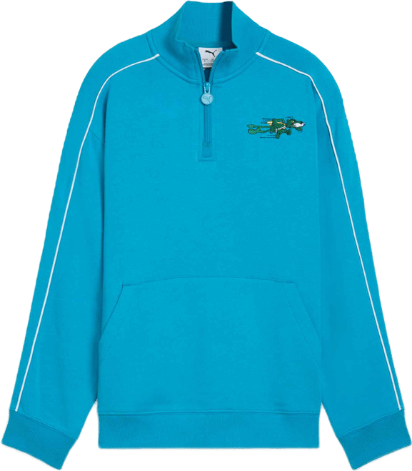T7 Super PUMA Big Kids' Half-Zip Crew Neck Sweatshirt | PUMA