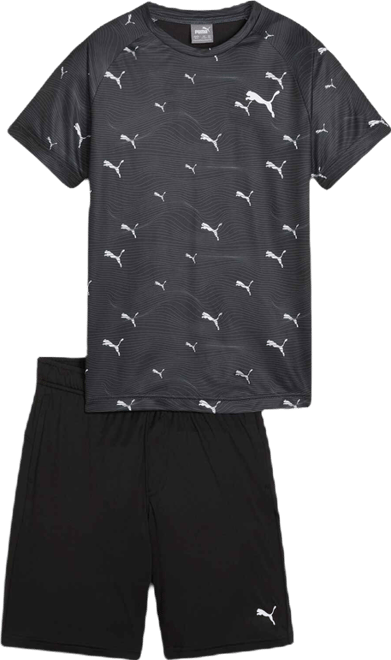 PUMA Matching Sets Big Kids' 2-Piece T-Shirt & Shorts Set
