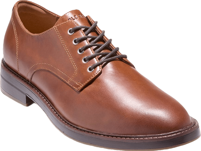 brown going out dress Cole Haan Men's OriginalGrand 2.0 Leather Oxfords - British Tan White