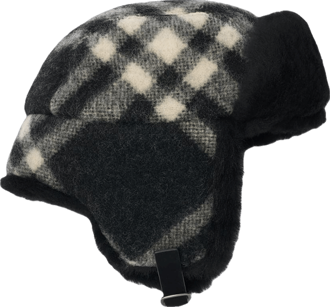 Burberry Check Wool Trapper Hat | Bloomingdale's Jewelry & Accessories