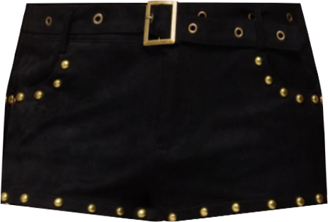 Women's Studded Faux Suede Micro Shorts
