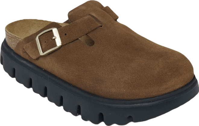 Women's Boston Chunky Suede Leather Platform Clog from Finish Line