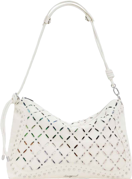 Women's Medium perforated crossbody bag