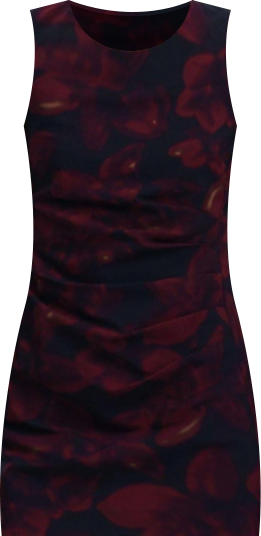 Women's Ruched pinafore dress