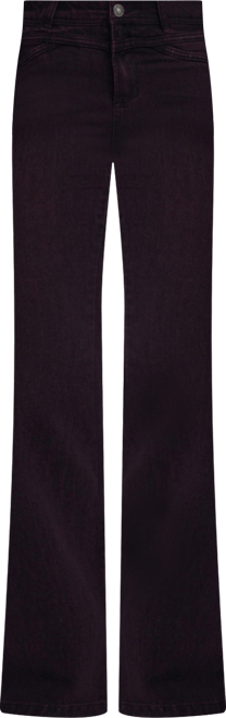 Women's Burgundy flare jeans