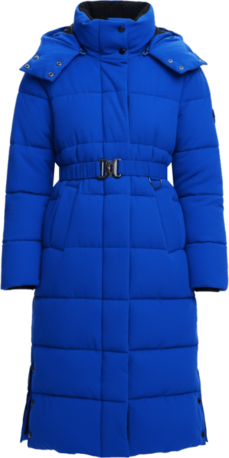Women's Long padded jacket with belt
