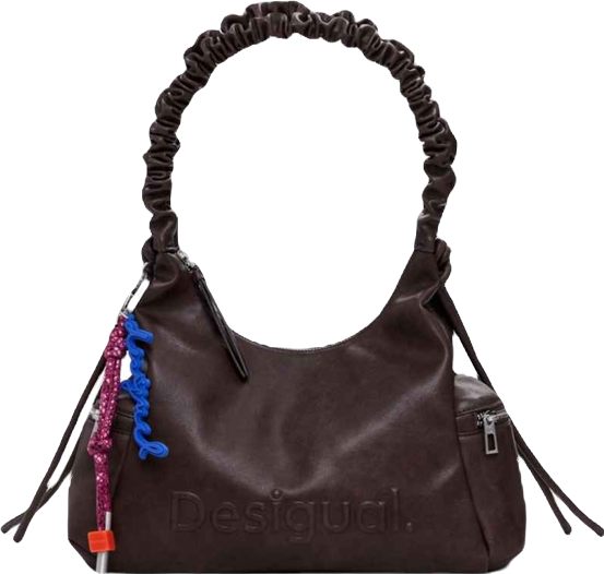 Women's Medium 3D logo bag with ruched handle