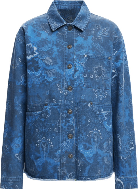 Women's Frayed paisley jacket