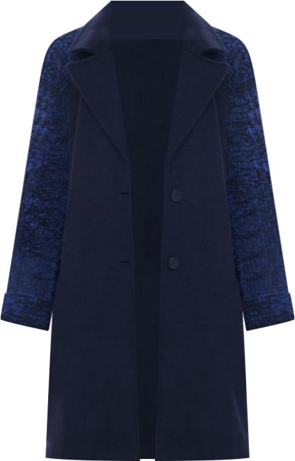Women's Combined wool coat