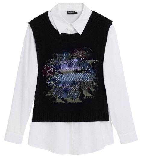 Women's 2-in-1 floral shirt