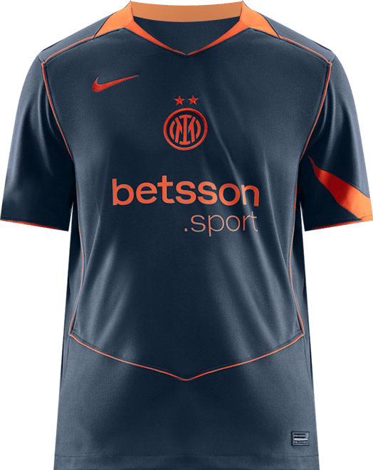 Inter de Milán alternativo 2025/26 Stadium Jersey de fútbol Nike Dri-FIT Total 90 Replica para niños talla grande