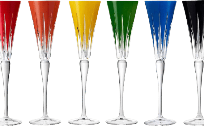 New Year Assorted Firework Flutes, Set of 6