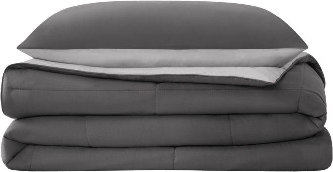 Box Stitch Reversible 2-Pc. Comforter Set, Twin/Twin Xl