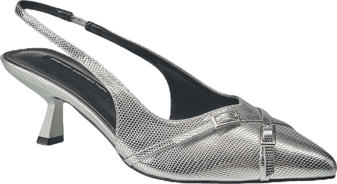 Women's Buckles Slingback Kitten Heel