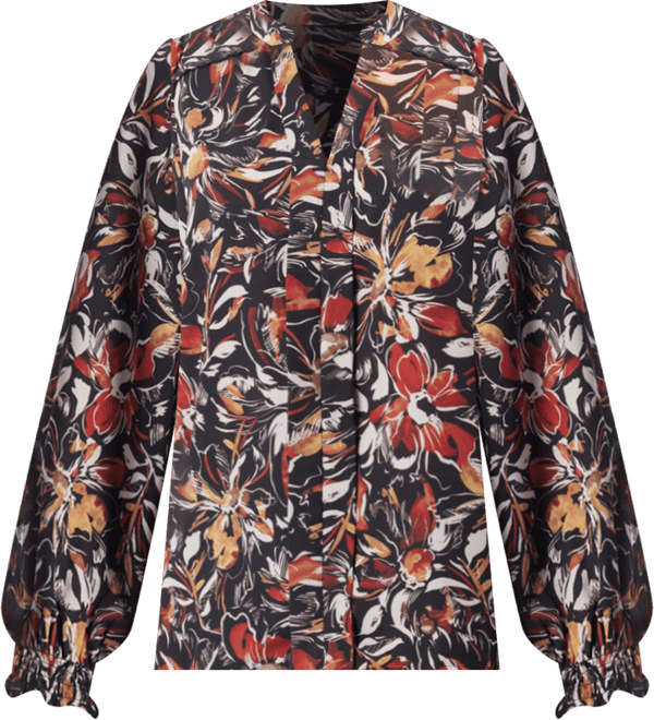 Women's Danika Pleated Peasant Long Sleeve Top