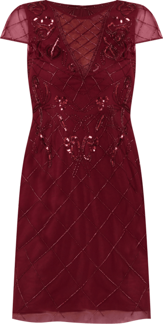 Women's Beaded Sheath Dress