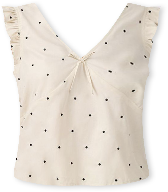 Women's Ruffle Sleeve Boxy Top