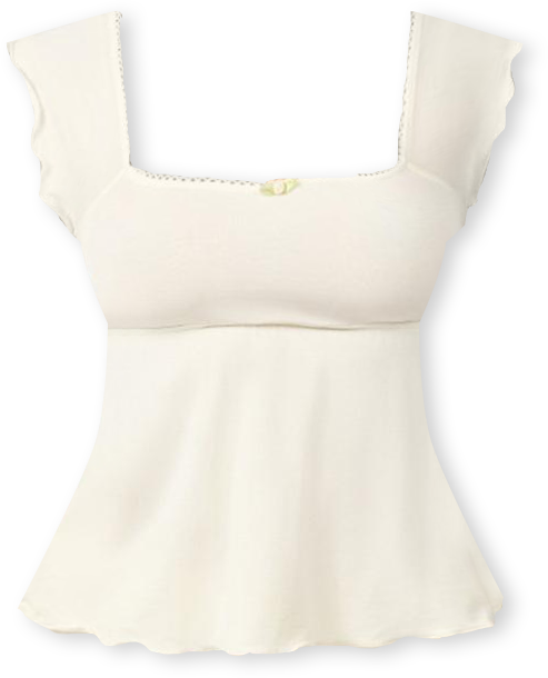 Women's Square Neck Babydoll Top