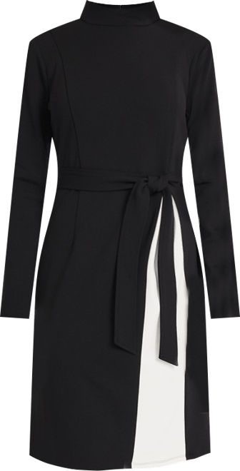 Maggy London Women's Waist Tie Contrast Midi Dress - Macy's