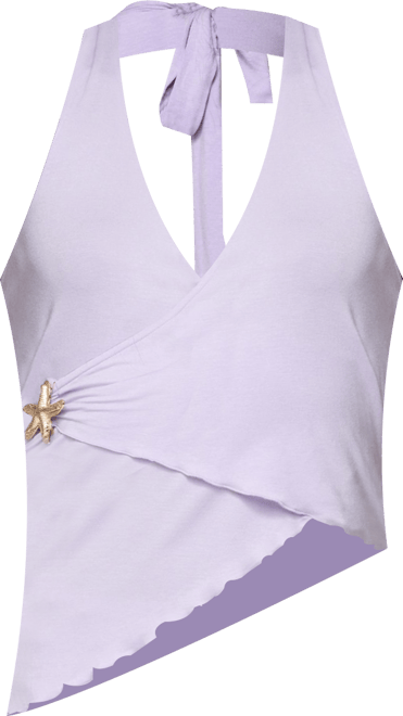 Womens Arian Starfish Asymmetric Halter Top