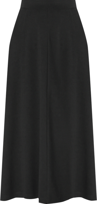 Plus Size Ponte Knit A-Line Skirt