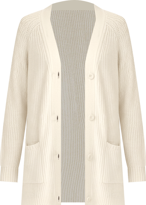Plus Size Within Button-Front Shaker Cardigan