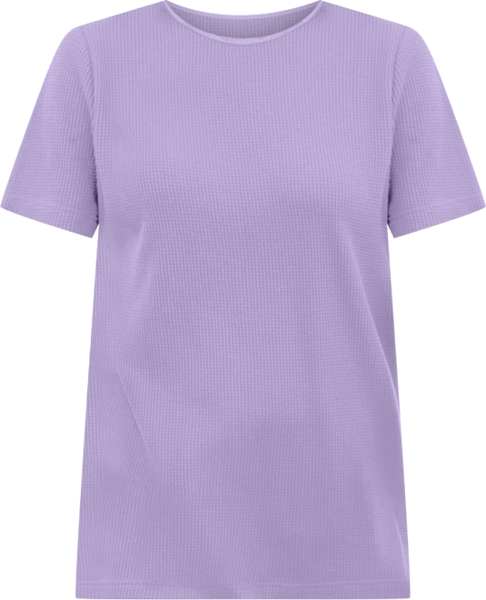 Plus Size Within Waffle Thermal Satin Trim Tee