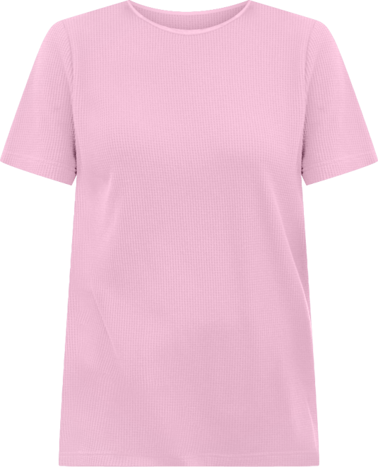 Plus Size Within Waffle Thermal Satin Trim Tee