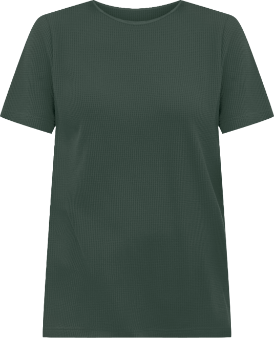 Plus Size Within Waffle Thermal Satin Trim Tee