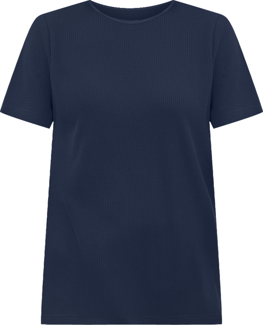 Plus Size Within Waffle Thermal Satin Trim Tee