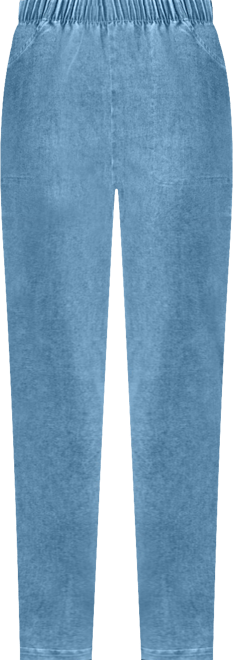 Women's Within Straight Leg Fineline Pull-On Stretch Denim Jeans