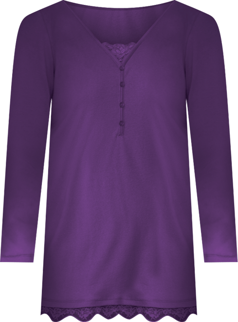 Women's Within Layered-Look Lace Trim Tee