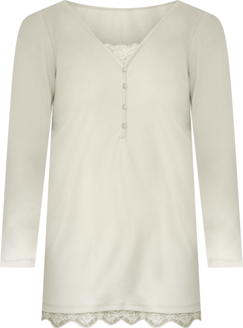 Women's Within Layered-Look Lace Trim Tee