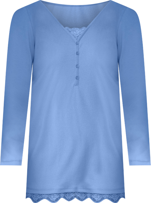 Women's Within Layered-Look Lace Trim Tee