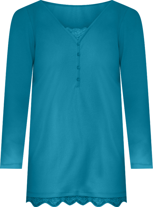 Women's Within Layered-Look Lace Trim Tee