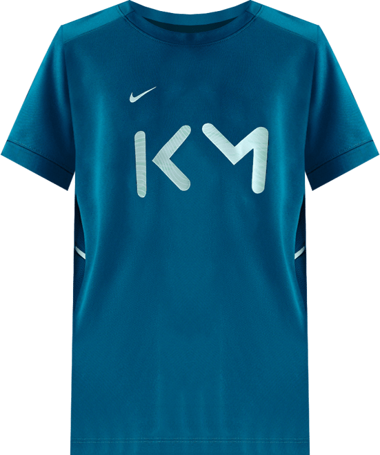 Kylian Mbappé Academy Big Kids' Nike Dri-FIT Soccer Short-Sleeve Top