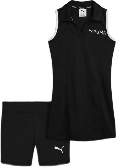 PUMA Active Essentials Big Kids' Moisture Wicking Tank Top and Shorts Set