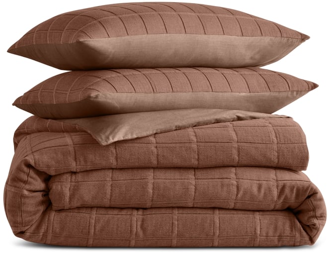 Textured Check 3-Pc. Comforter Set, King, Exclusively for Macy's