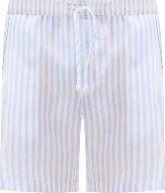 Men's Stripe Linen Shorts