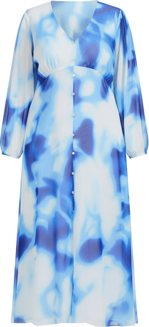 Women's Vibrant Tie Dye Midi Dress