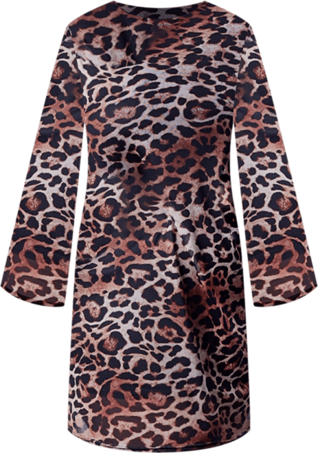 Women's Bold Leopard Print Mini Dress