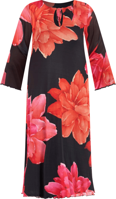 Women's Long Sleeve Floral Maxi Dress